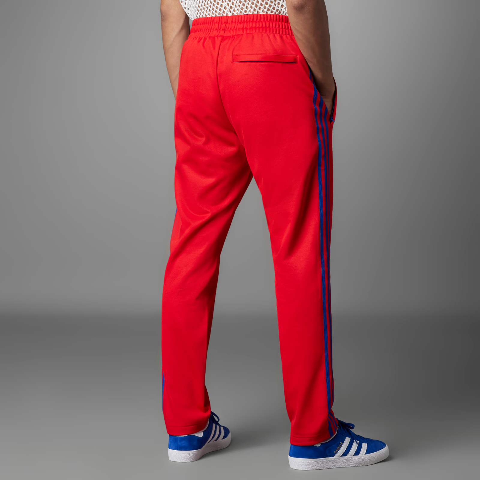 adidas Adicolor 70s Striped Tracksuit Bottoms Scarlet