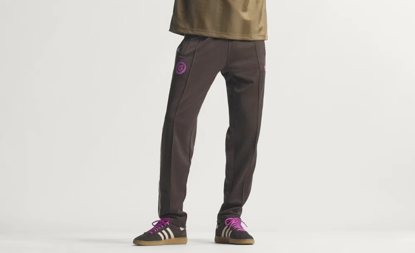 Adidas Men's Chile Originals Football Track Pants  Night Brown