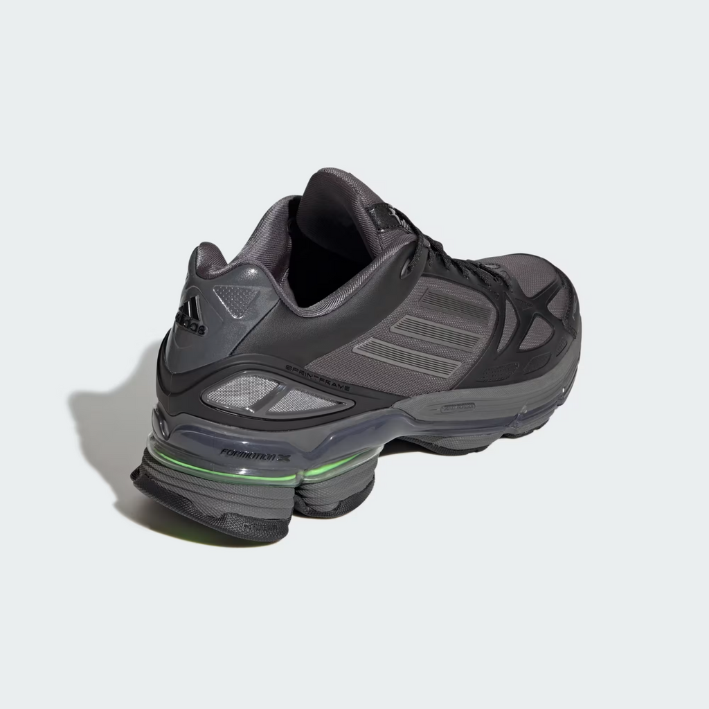 Adidas ADIZERO F50 Shoes in Solar Green/Core Black/Iron Metallic