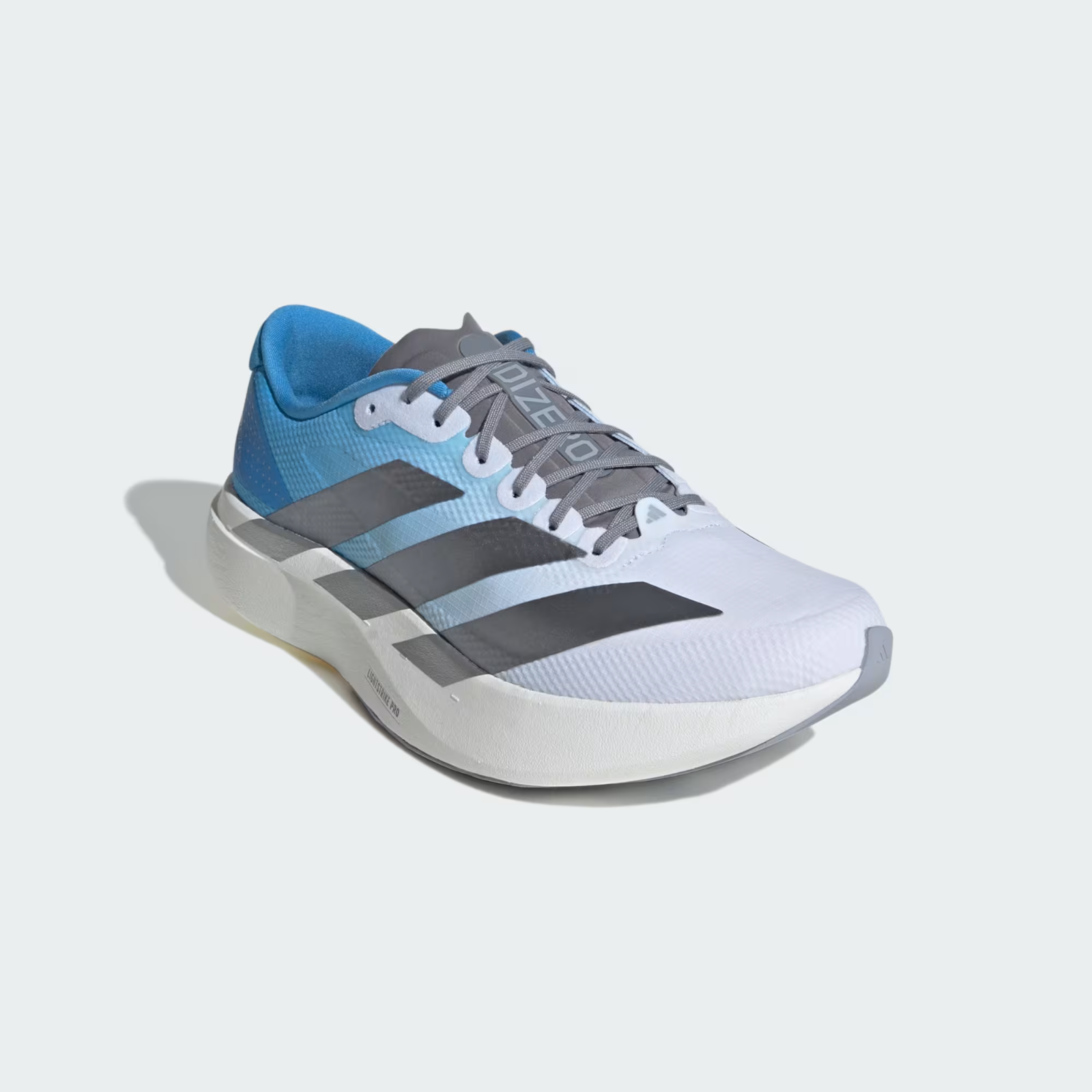Adidas ADIZERO EVO SL Trainers in White and Blue Shoes