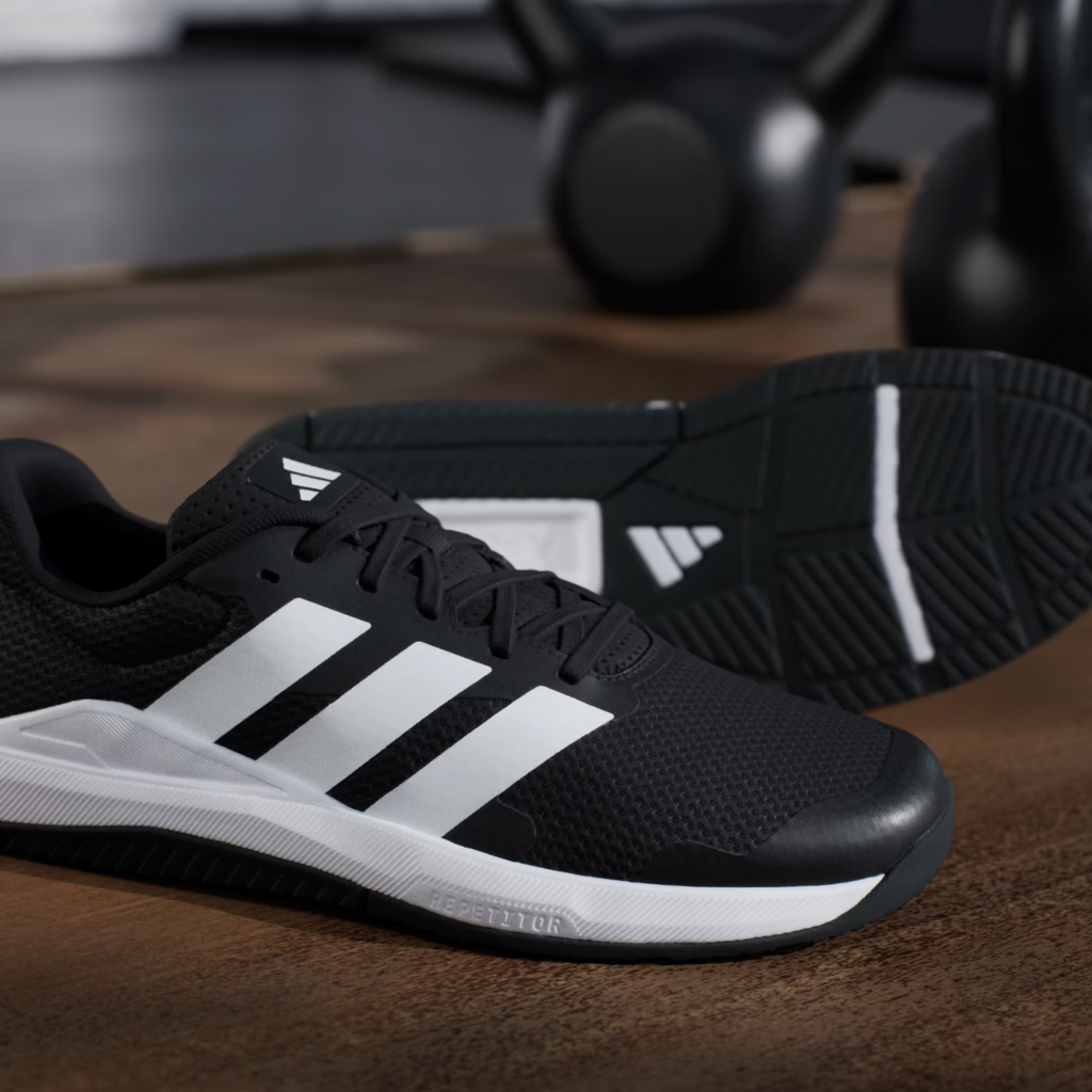 Adidas Gym & Training Dropset Base Trainer Shoes in Black and White