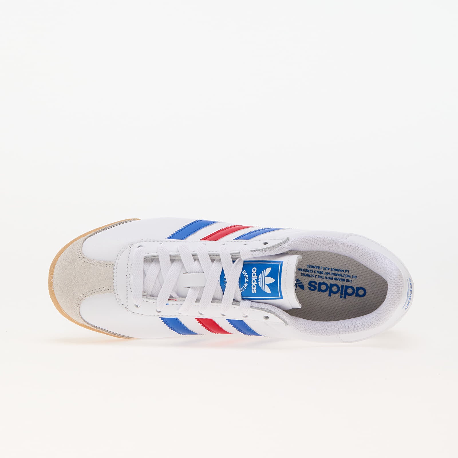 adidas Mens Kick K74 Shoes in White / Blue and Scarlet Trainers UK 8