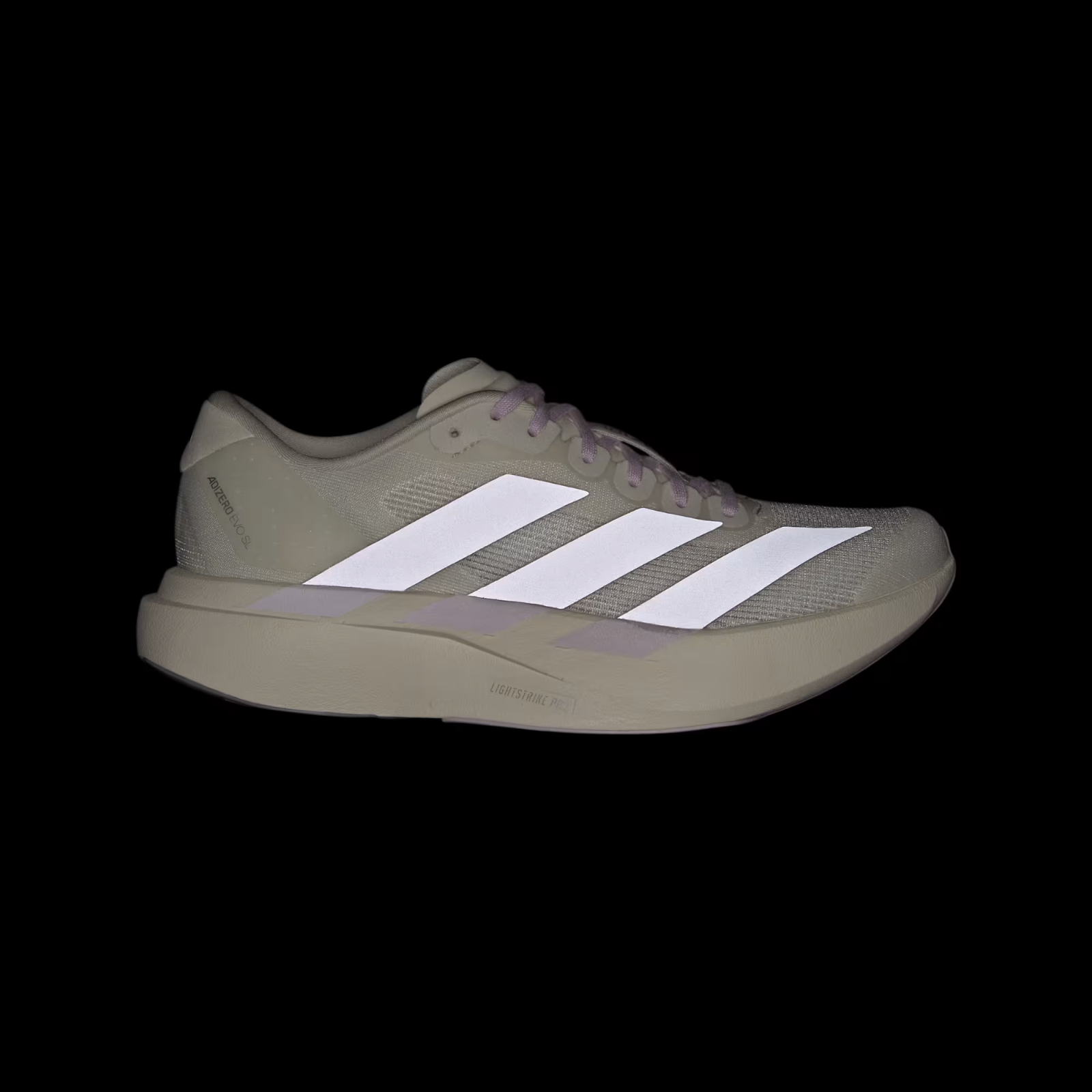 Adidas Adizero Evo SL Women's Shoes in Off White/Bliss Lilac/Ice Lavender