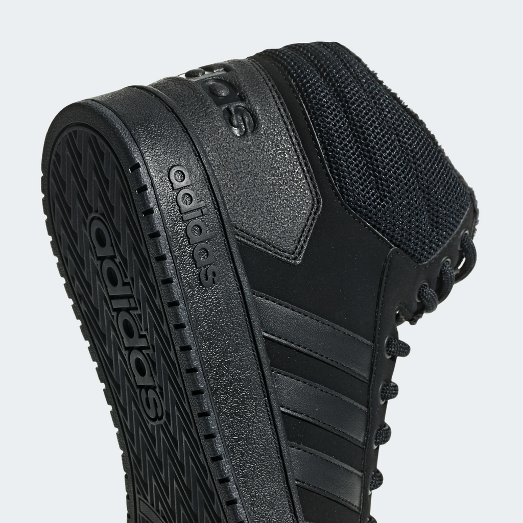 adidas Hoops 2.0 Mid Basketball Style Shoes Black 