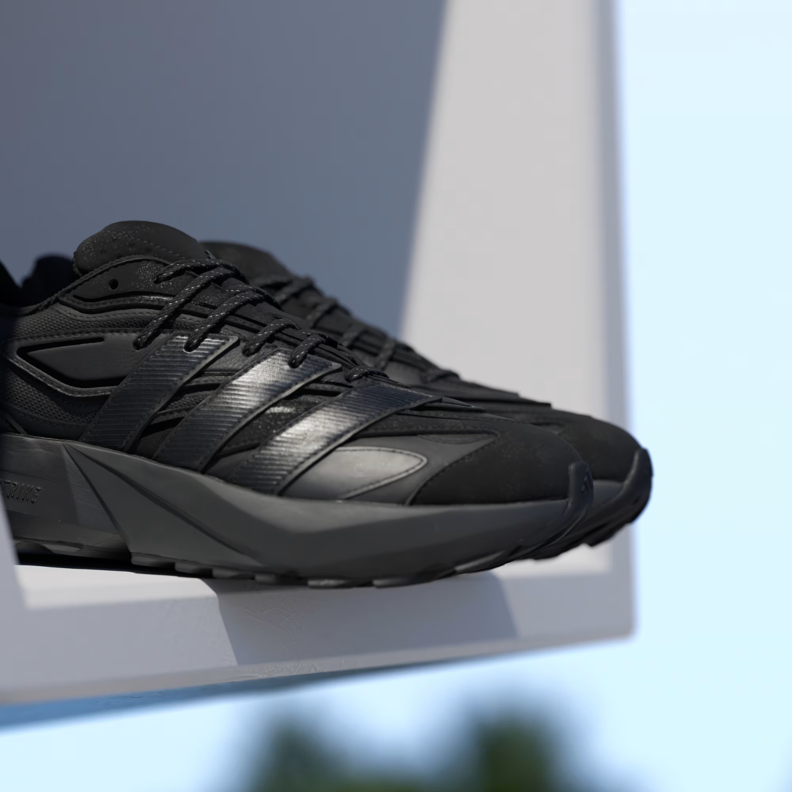 Adidas Lightblaze ATR Shoes in Black / Grey Trainers