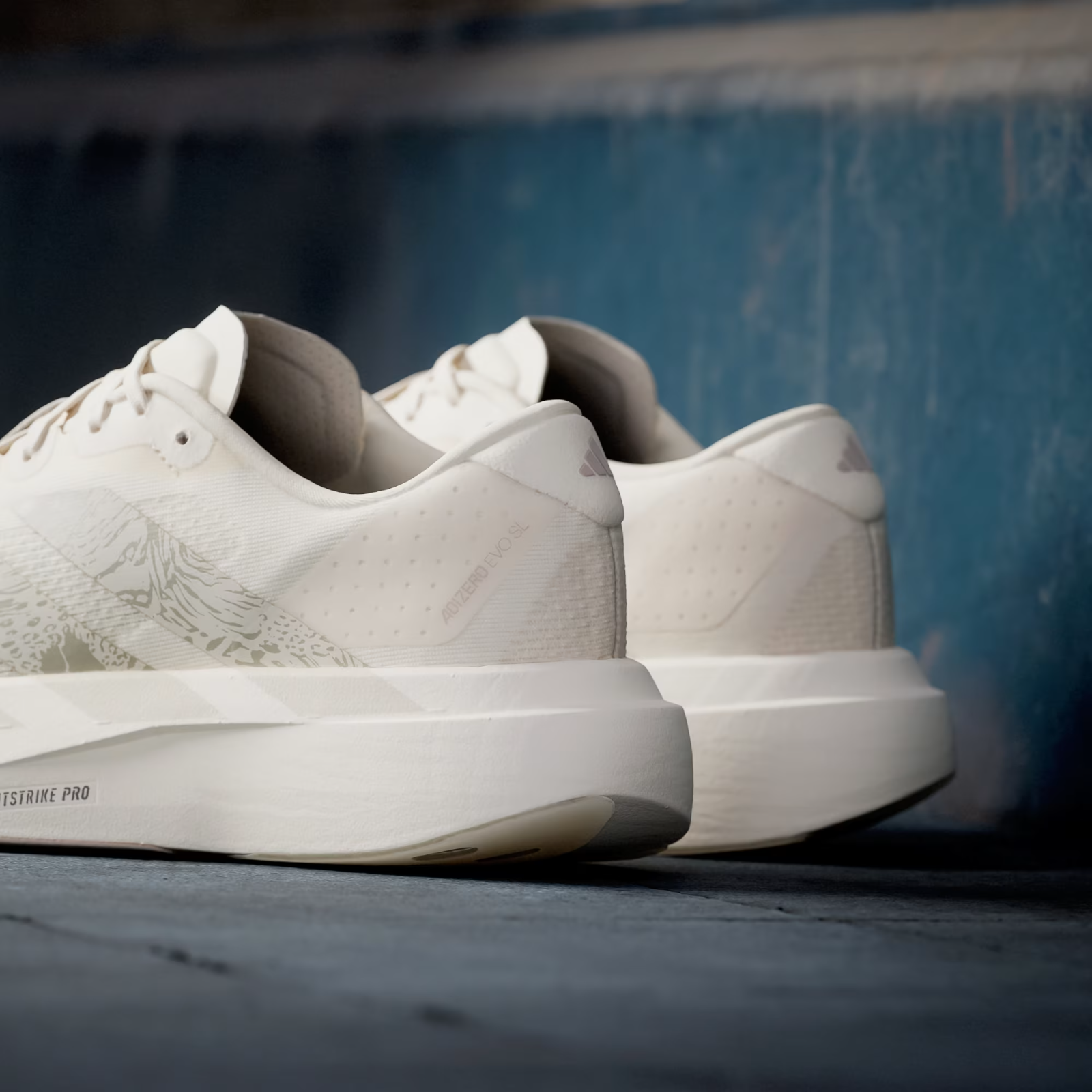 Adidas Adizero Evo SL Women's Shoes in Wonder White/Crystal Linen