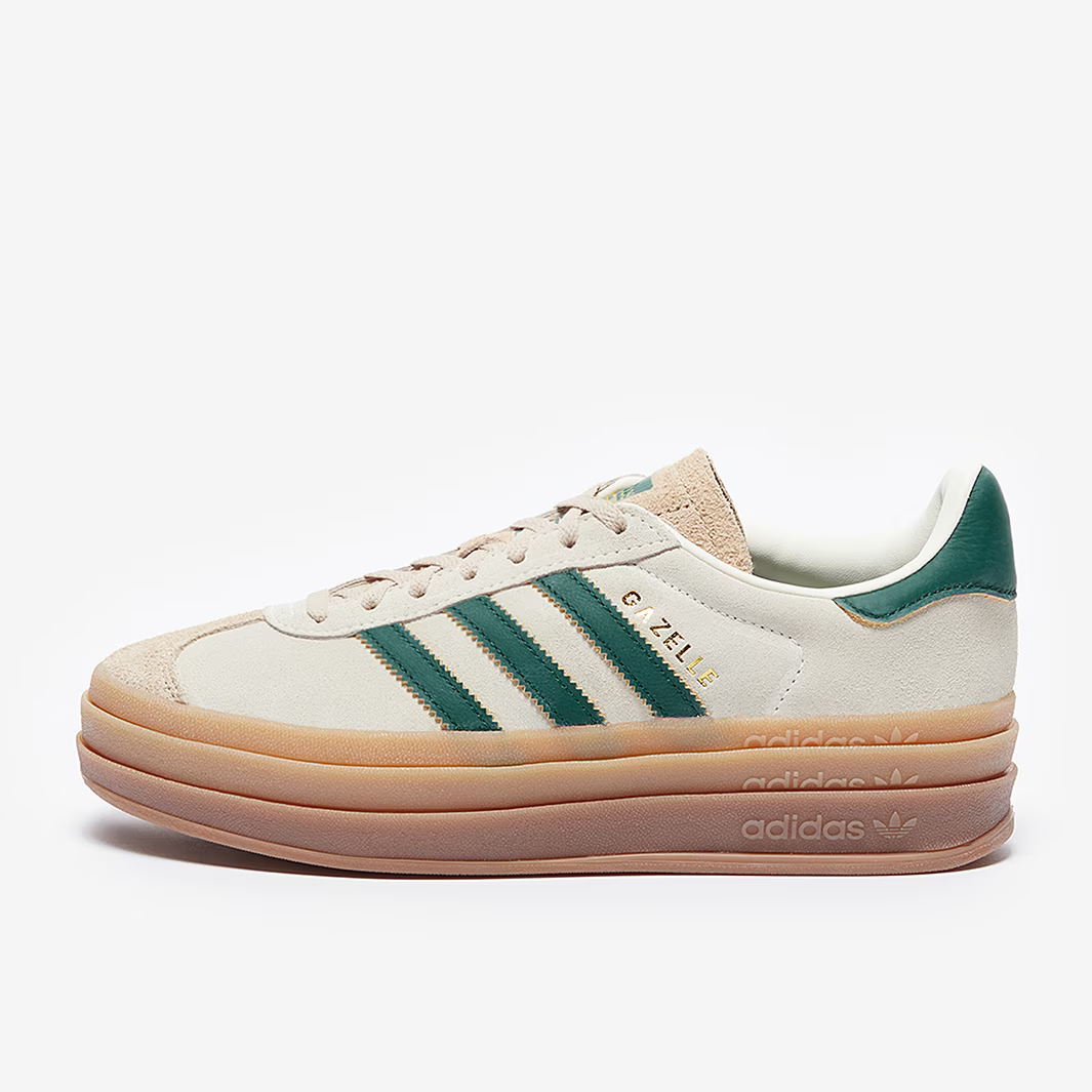 adidas Gazelle Bold Cream Green Trainers
