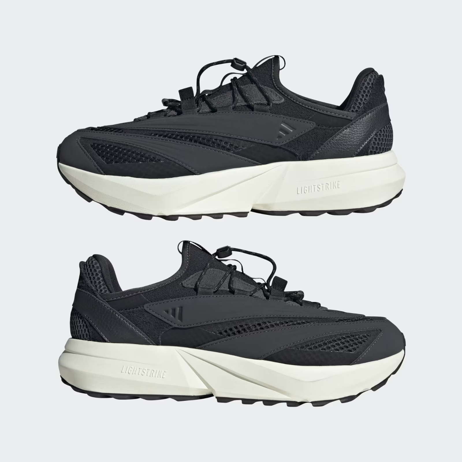 Adidas Lightblaze Vista Men's Shoes in Carbon/Core Black/Grey Six
