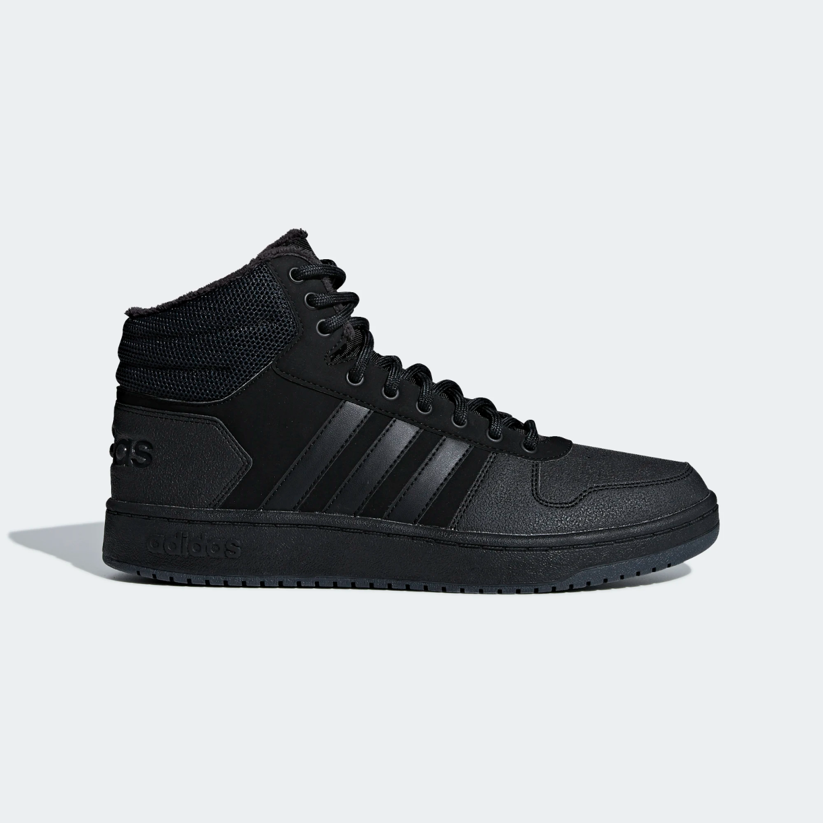 adidas Hoops 2.0 Mid Basketball Style Shoes Black 