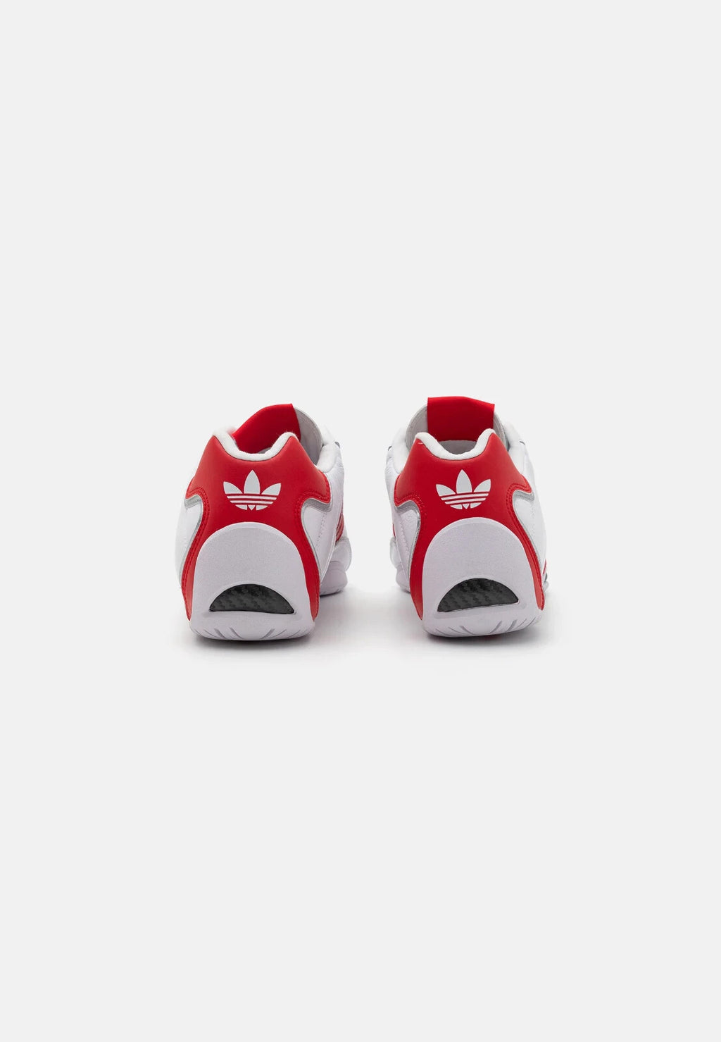 adidas Adiracer Lo Leather Trainers in White and Red
