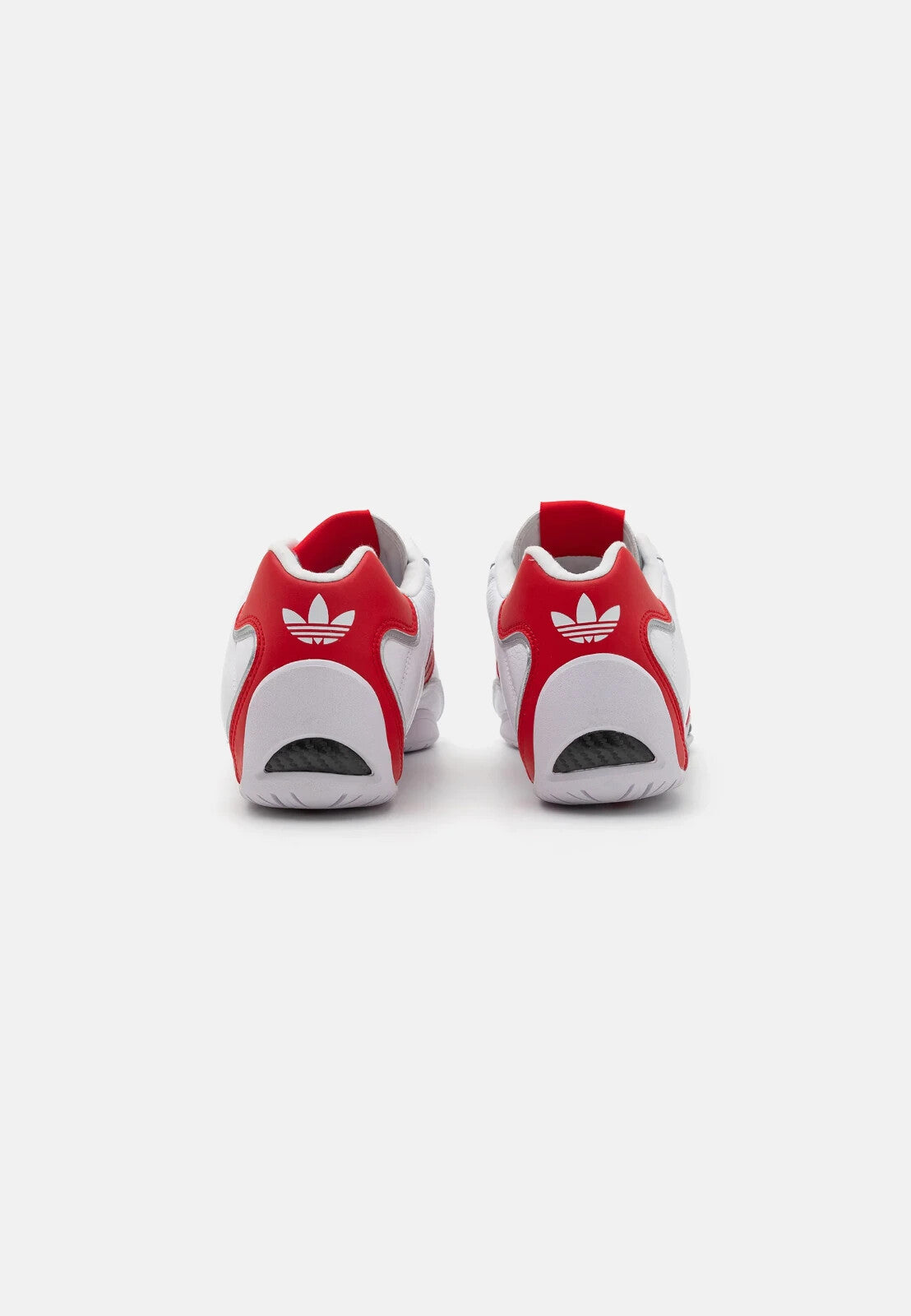 adidas Adiracer Lo Leather Trainers in White and Red
