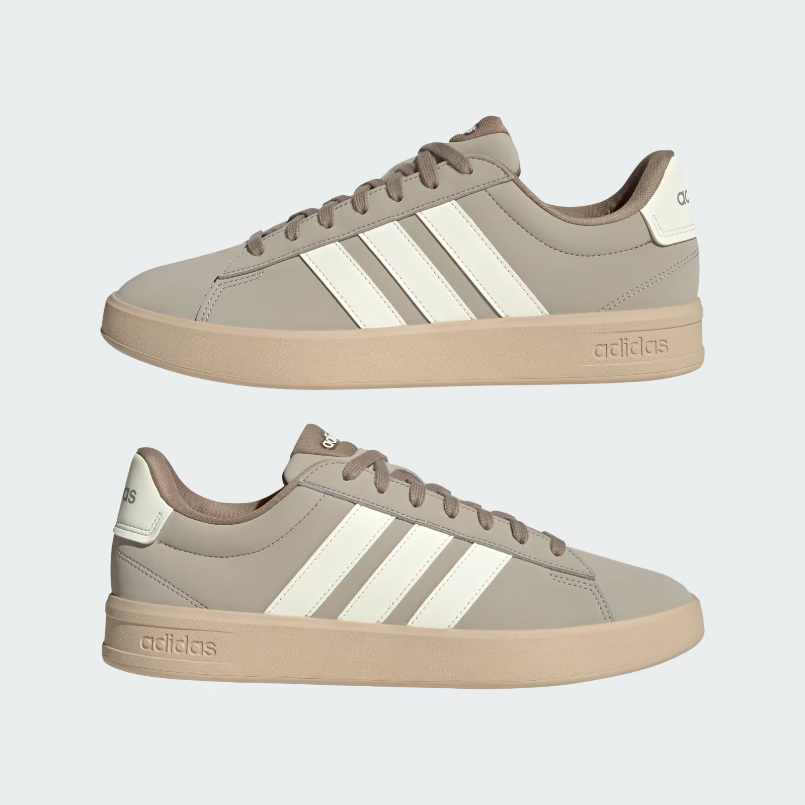 Adidas GRAND COURT 3.0 Shoes in Light Brown/Off White