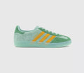 adidas Gazelle Indoor Trainers in Hazy Green Preloved Green / Yellow Shoes