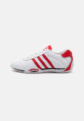 adidas Adiracer Lo Leather Trainers in White and Red