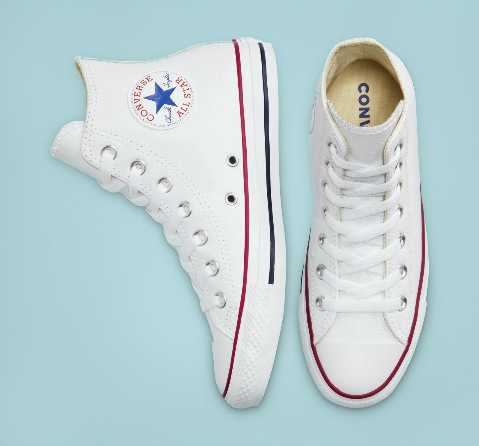  Converse Chuck Taylor All Star Leather CLASSIC Shoes White