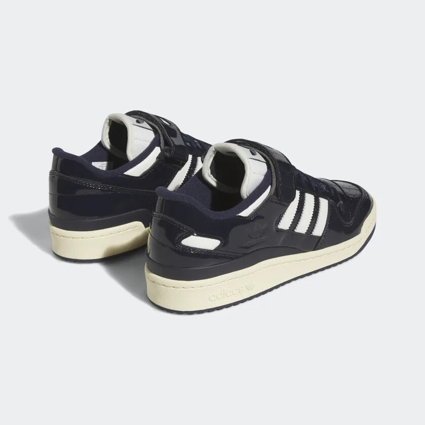 Adidas FORUM 84 LOW SHOES in Legend Ink / Cloud White / Easy Yellow 8.5 UK