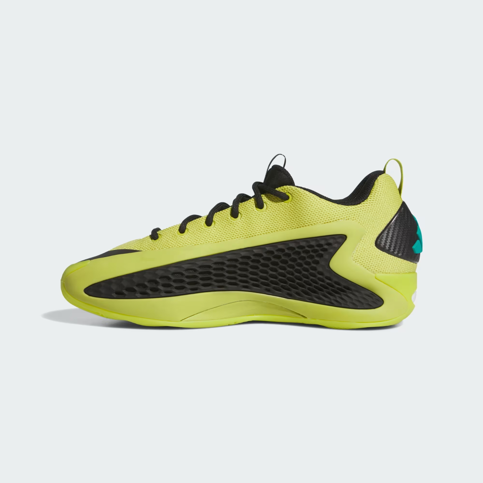 Adidas Basketball Anthony Edwards 1 Low Trainers in Preloved Lime/Black Shoes