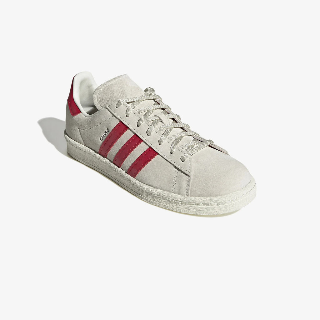adidas Men's Originals Campus 80s Shoes Off White  / Red London Cafe Trainers