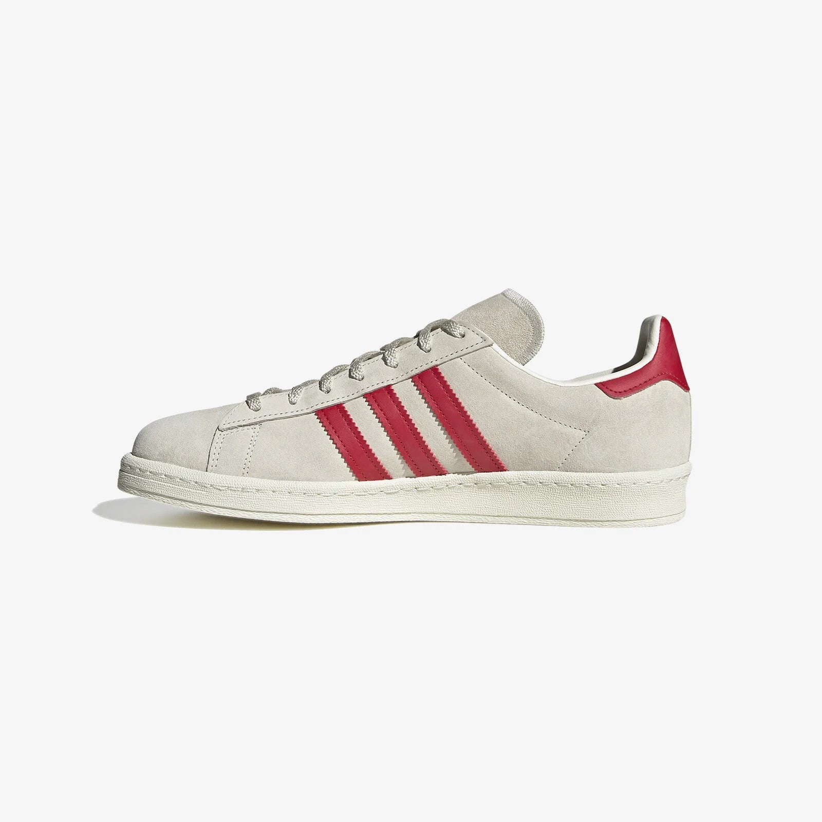 adidas Men's Originals Campus 80s Shoes Off White  / Red London Cafe Trainers