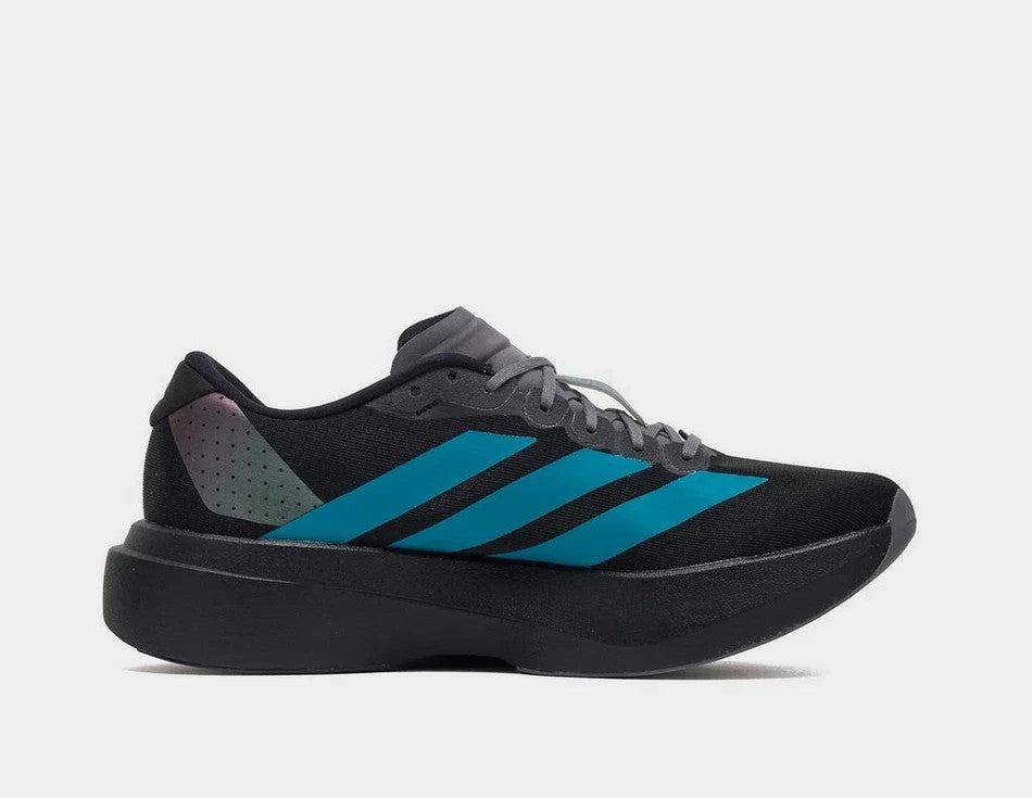 Adidas Adizero Evo SL Shoes in Black/Pure Teal/Grey Four
