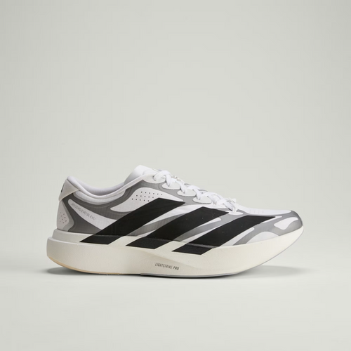 Adidas ADIZERO EVO SL EXO Shoes in Cloud White/Core Black/Iron Metallic