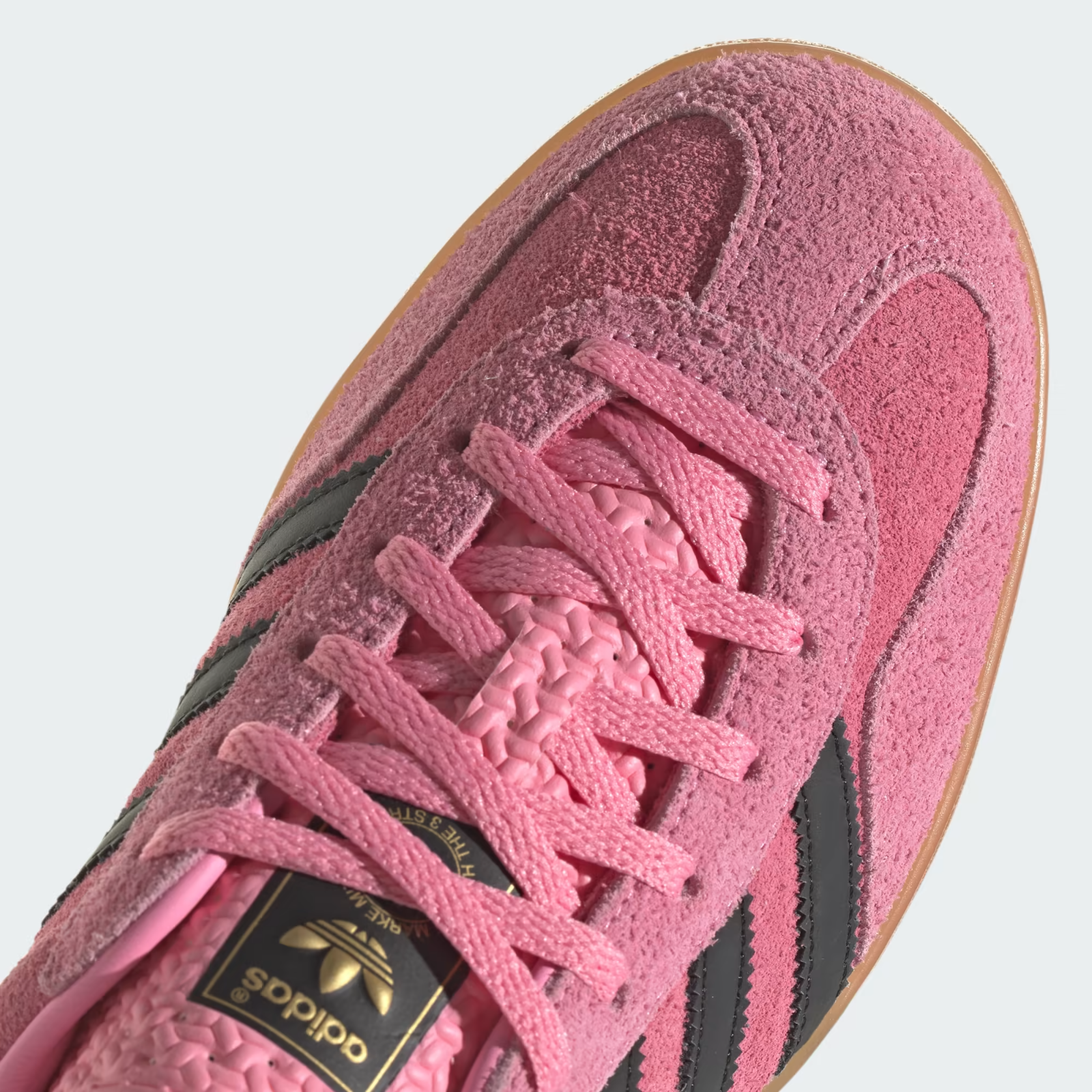 adidas Gazelle Indoor Trainers in Bliss Pink/Core Black/Collegiate Purple Shoes