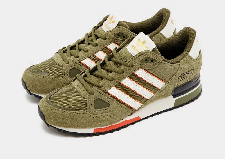 adidas Originals Men's ZX 750 Trainers in Green Shoes