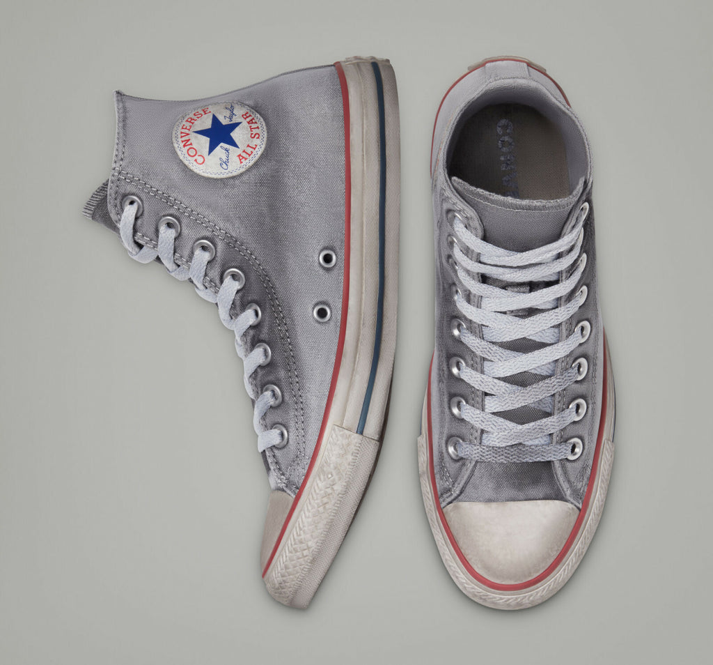 Converse Chuck Taylor All Star Canvas Smoke High Top Crafted in Italy Shoe Grey