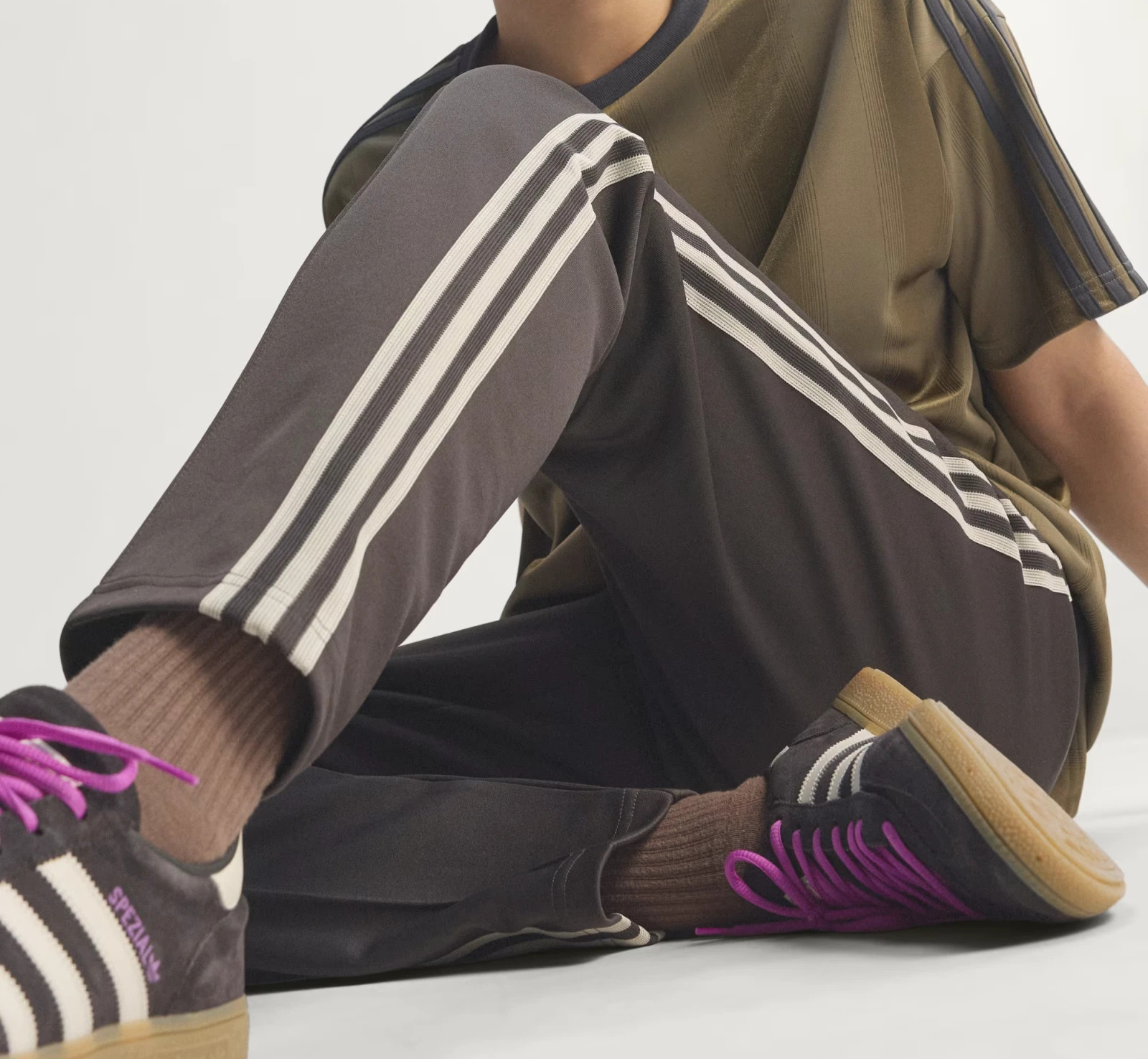 Adidas Men's Chile Originals Football Track Pants  Night Brown