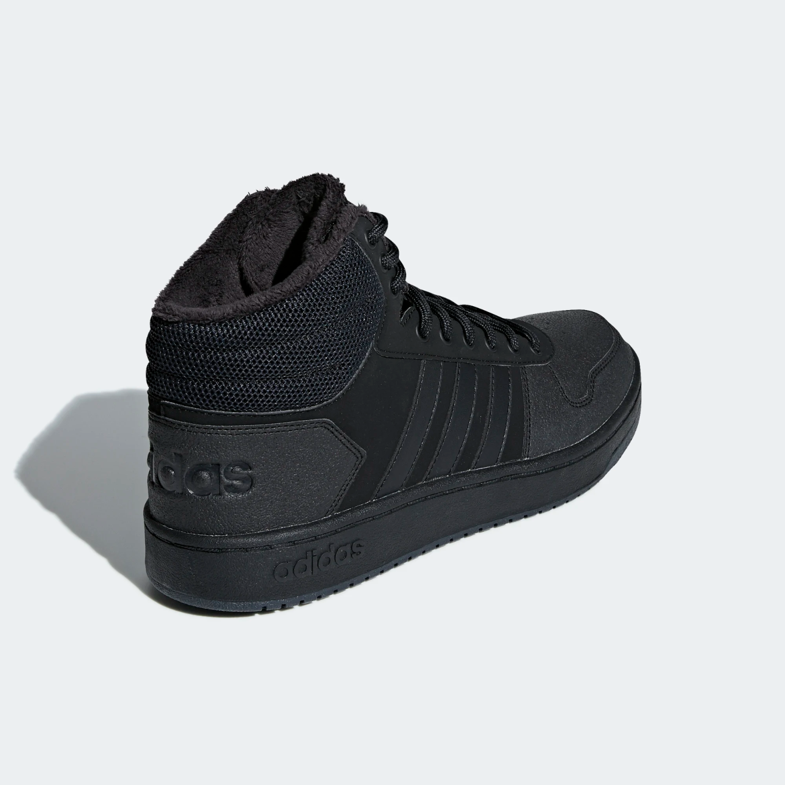 adidas Hoops 2.0 Mid Basketball Style Shoes Black 