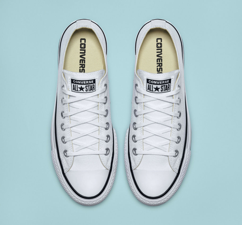  Converse Chuck Taylor All Star Platform Canvas Iconic Shoes White 