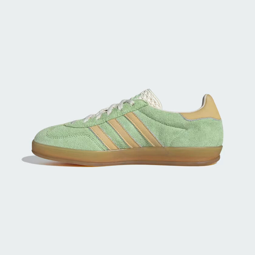 adidas Originals Gazelle Indoor Shoes in Semi Green Spark / Almost Yellow