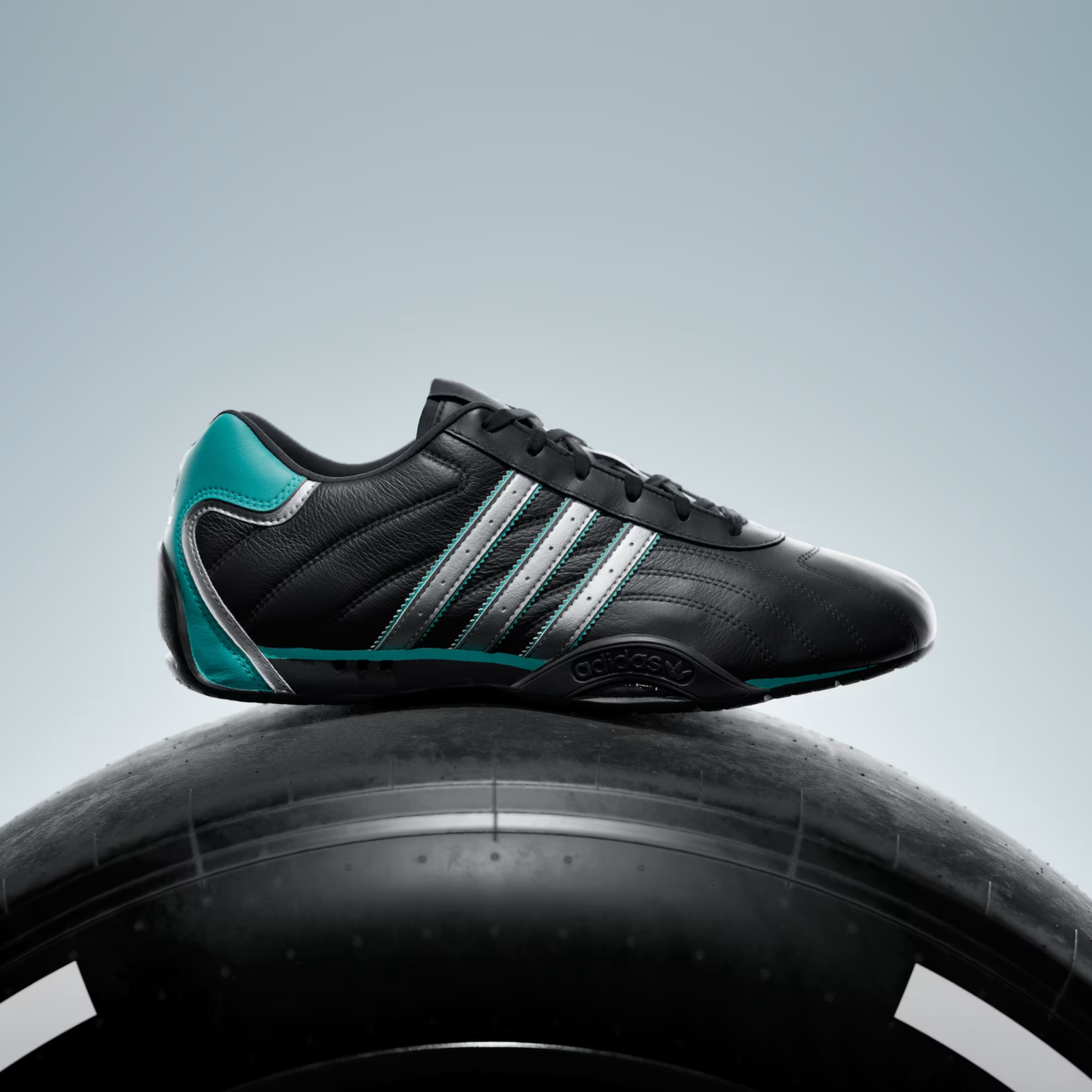 Adidas ADIRACER LO MERCEDES AMG PETRONAS F1 TEAM SHOES in Black