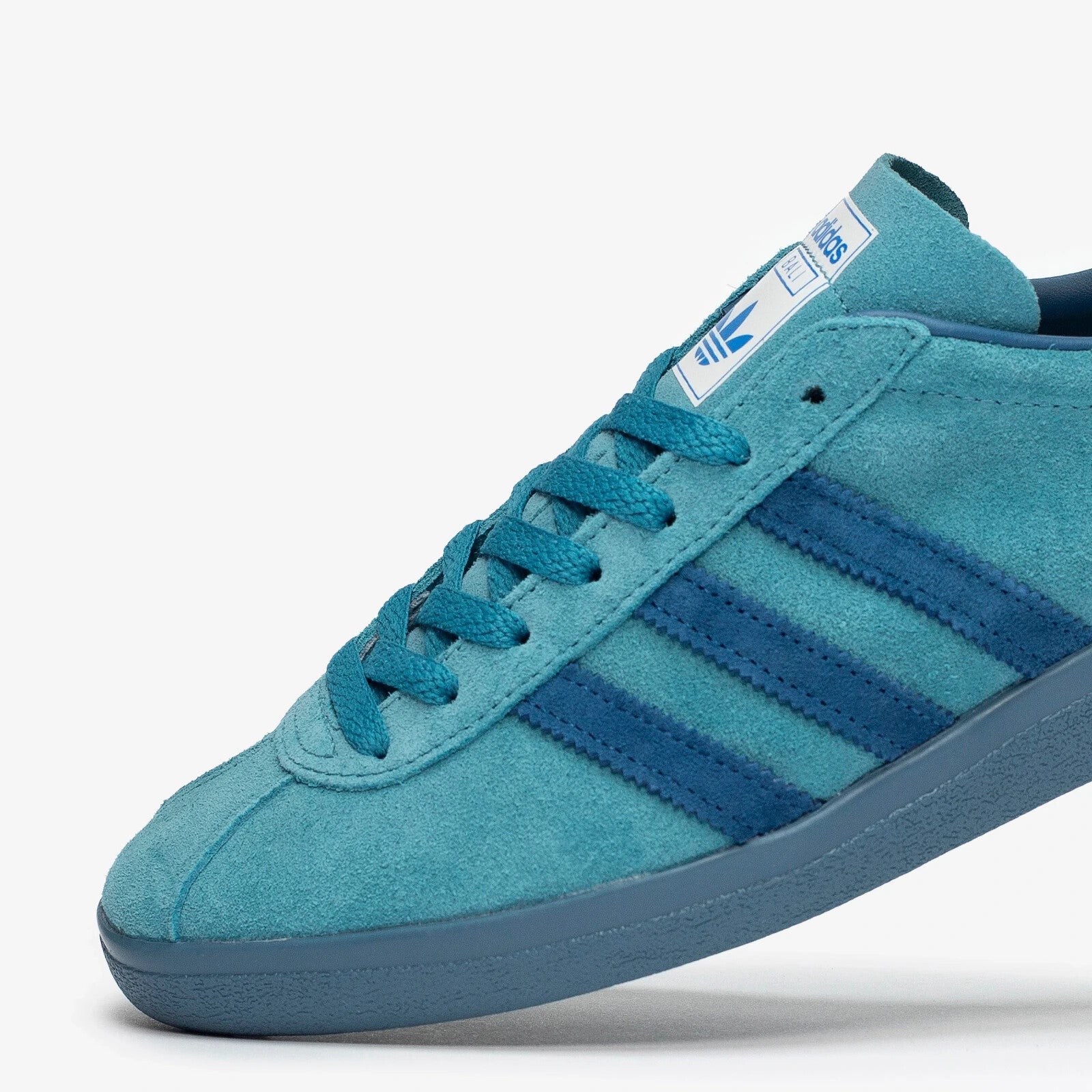 Adidas Bali Tactile Steel & Dark Marine & Chalk Blue Suede Trainers UK 12