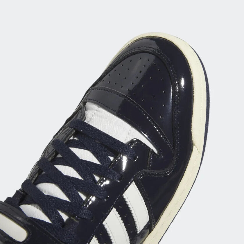 Adidas FORUM 84 LOW SHOES in Legend Ink / Cloud White / Easy Yellow 8.5 UK