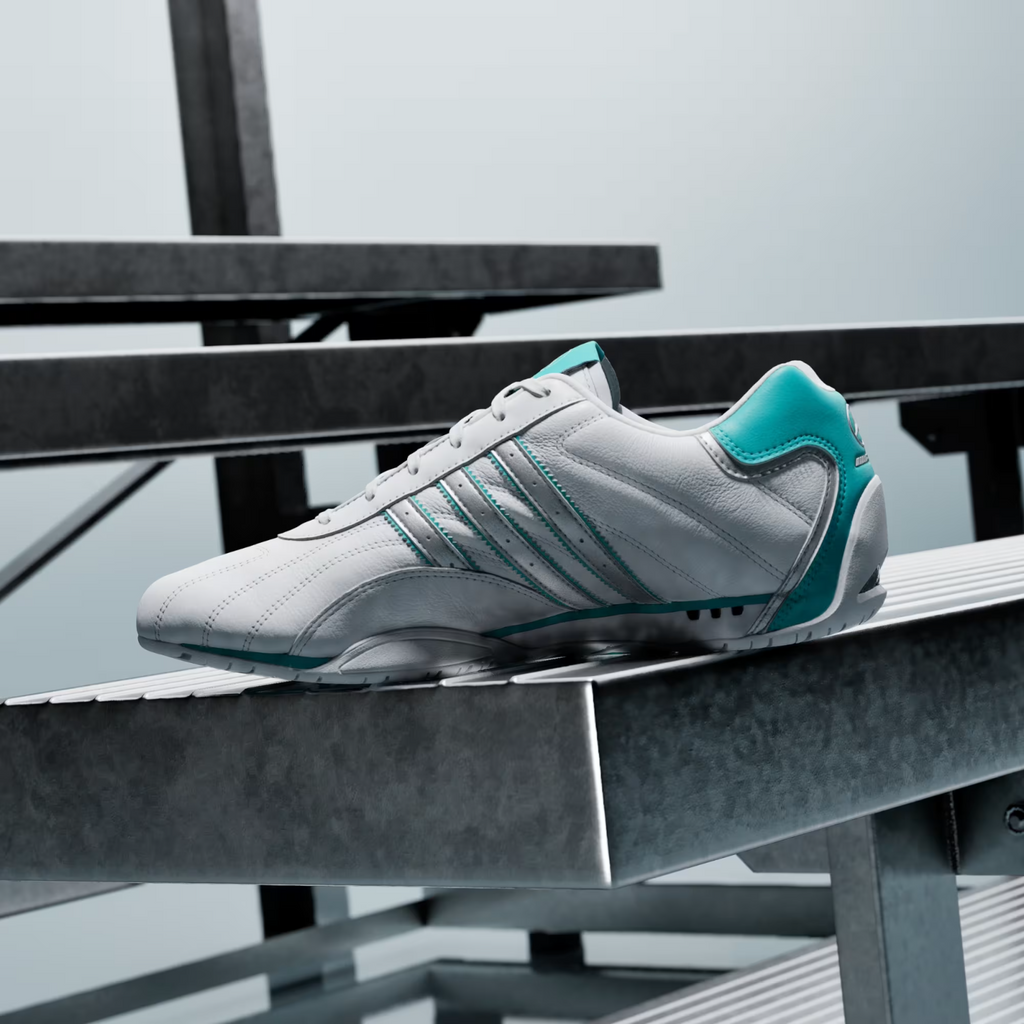 Adidas ADIRACER LO MERCEDES AMG PETRONAS F1 TEAM SHOES in Cloud White