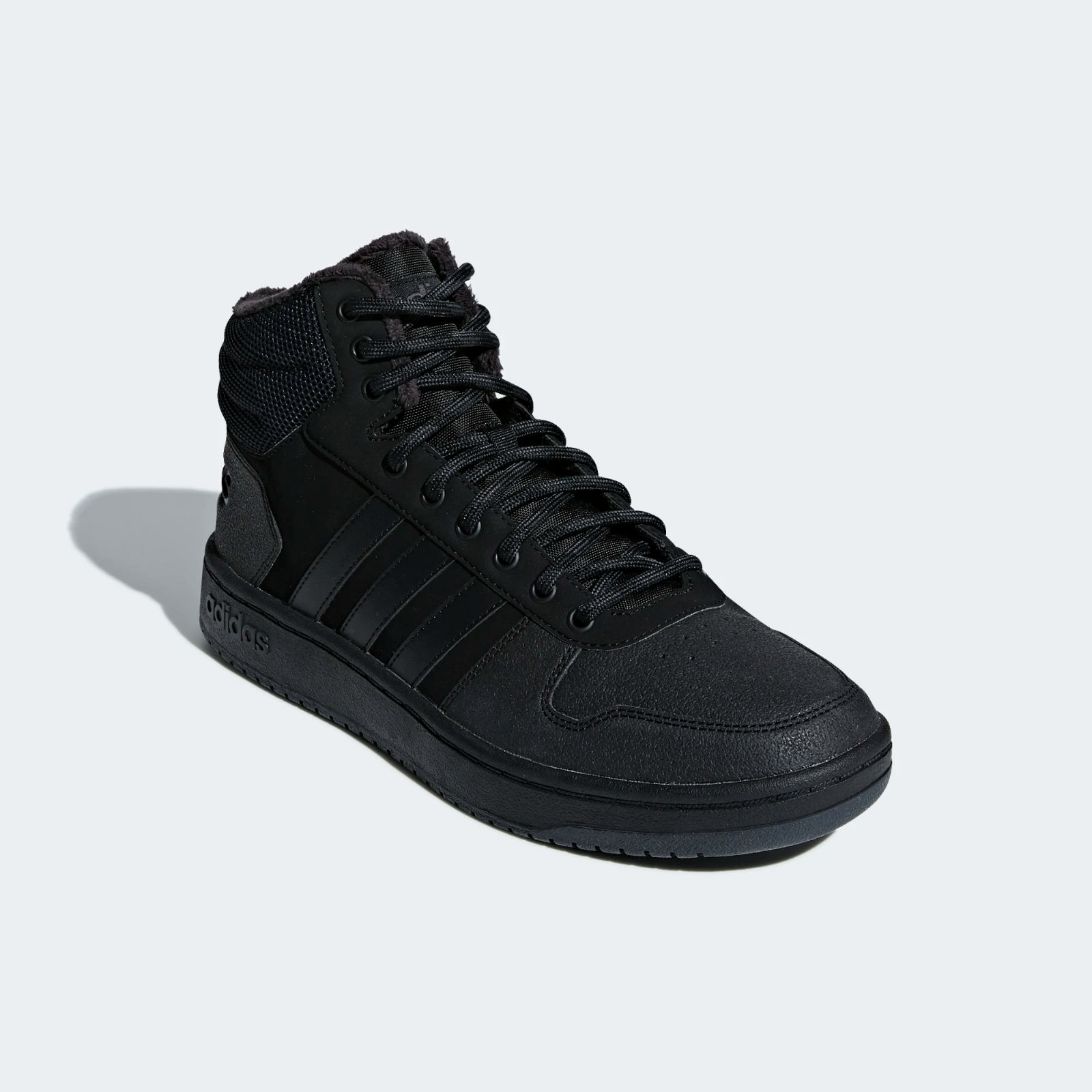 adidas Hoops 2.0 Mid Basketball Style Shoes Black 