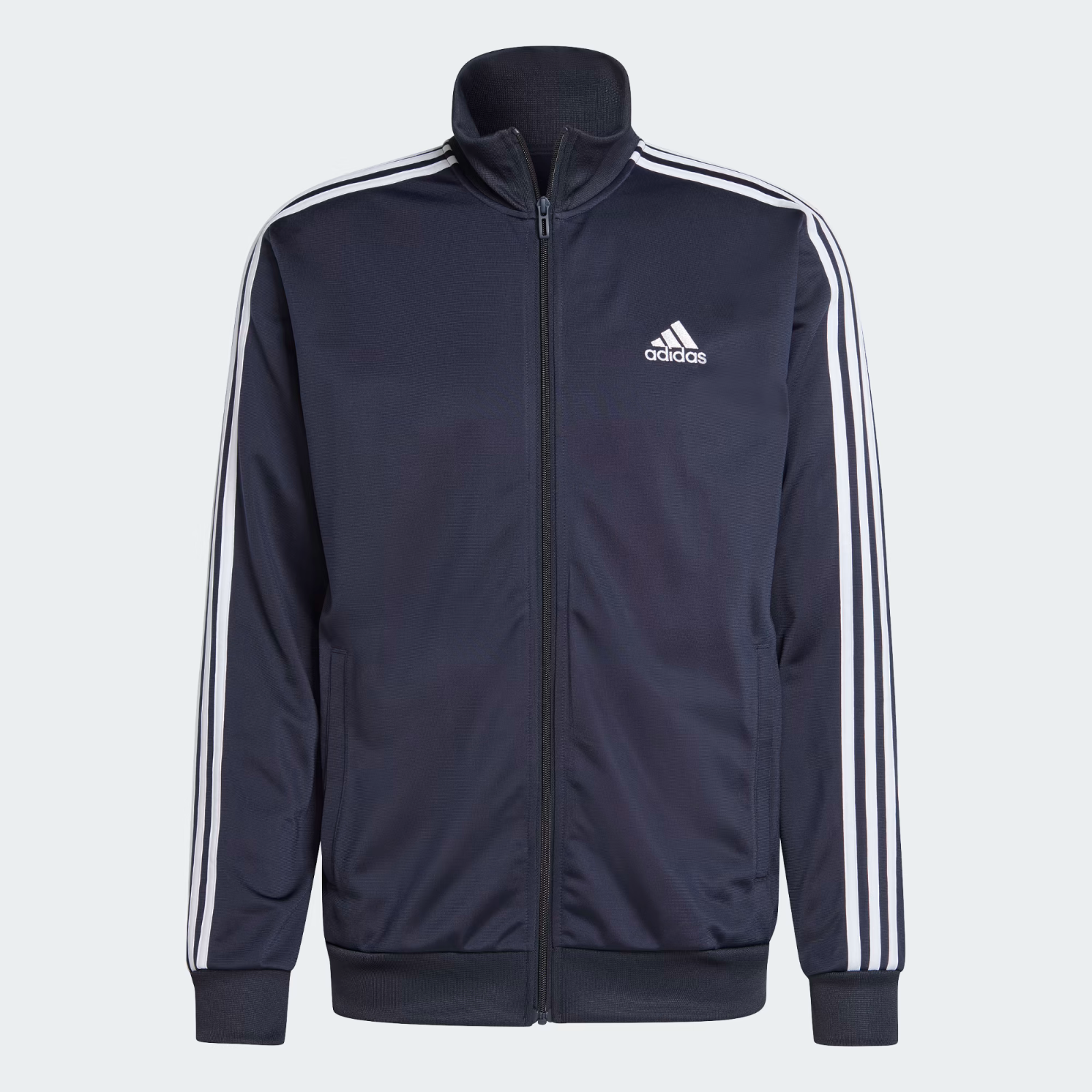 adidas Basic 3-Stripes Tricot Track top Legend Ink / White  Size XL