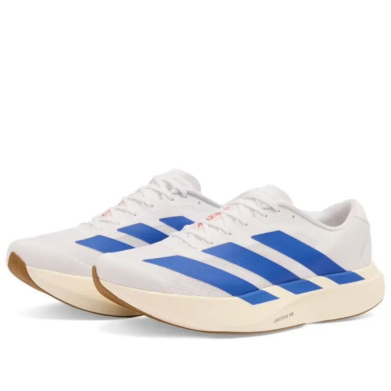 Adidas Adizero Evo SL Shoes in White and Blue