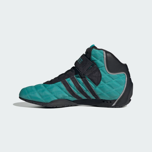Adidas ADIRACER HI MERCEDES AMG PETRONAS F1 TEAM SHOES in Semi Mint Rush