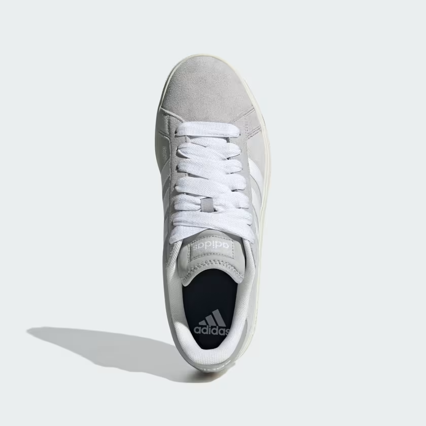 Adidas Grand Court Base 00s Shoes in Grey Two / Cloud White / Gum