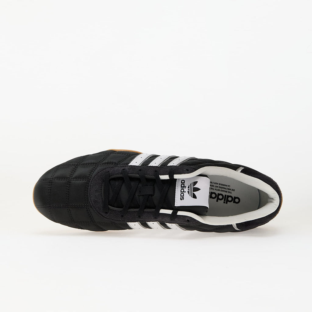 adidas Adiracer Lo Leather Trainers in Black / White / Gum