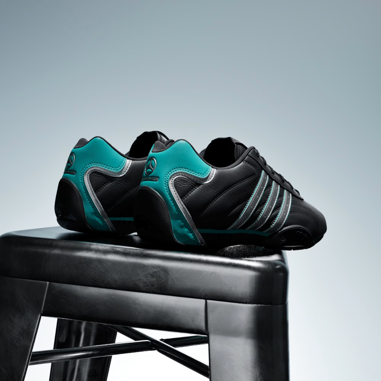 Adidas ADIRACER LO MERCEDES AMG PETRONAS F1 TEAM SHOES in Black