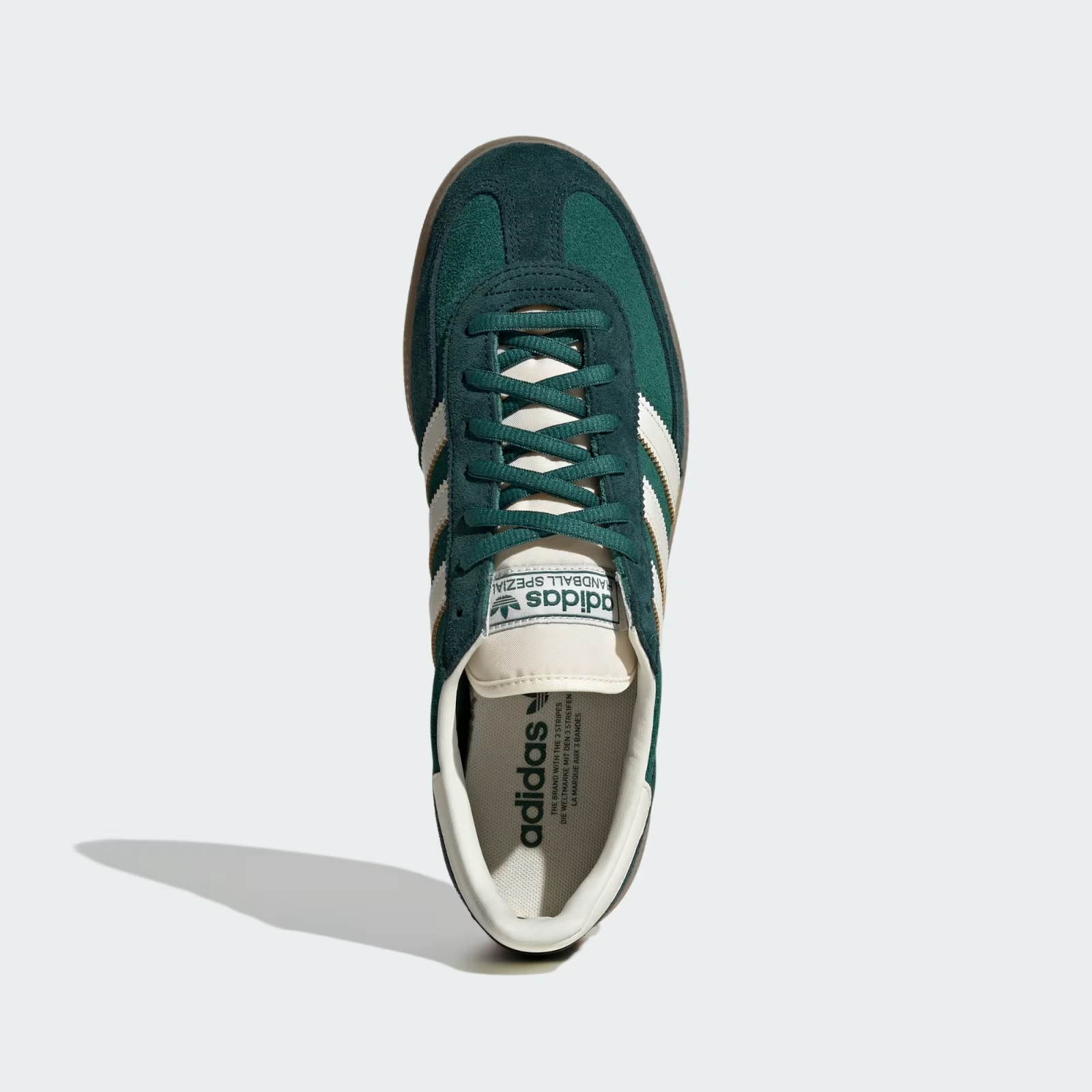 Adidas Handball Spezial Shoes in Collegiate Green/Off White/Aurora Ivy