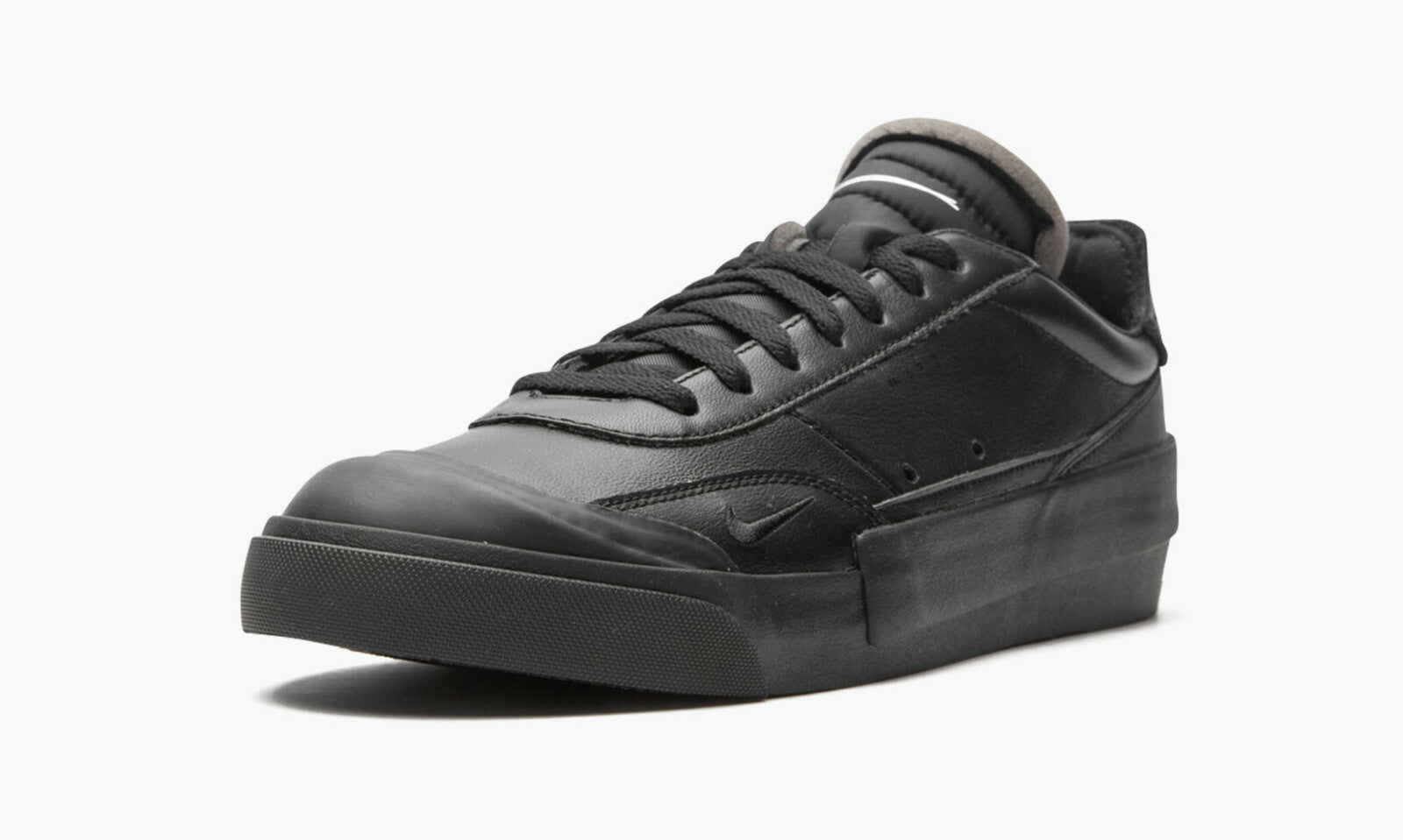 Nike Drop Type Premium Triple Black Mens Leather Trainers Shoes