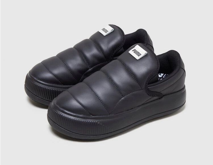 Puma Suede Mayu Slip-On Women's Premium Comfort Shoes Black
