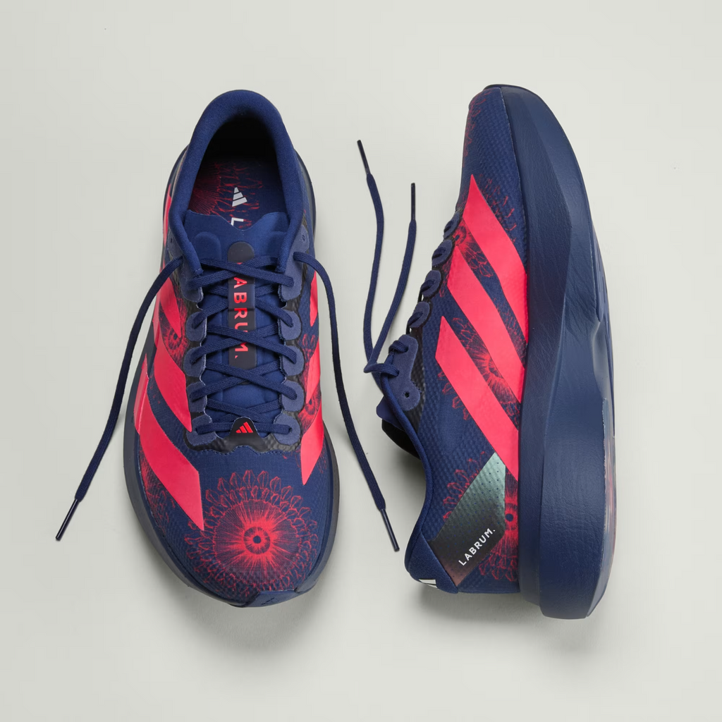 Adidas ADIZERO EVO SL Trainers in Dark Blue/Lucid Red/Muted Purple Shoes