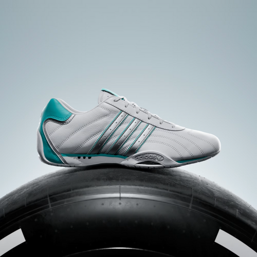 Adidas ADIRACER LO MERCEDES AMG PETRONAS F1 TEAM SHOES in Cloud White