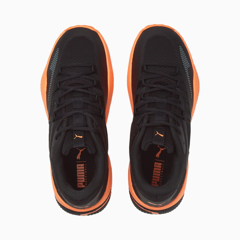 Puma Men's Court Rider 2.0 Basketball Shoes in Black and Orange