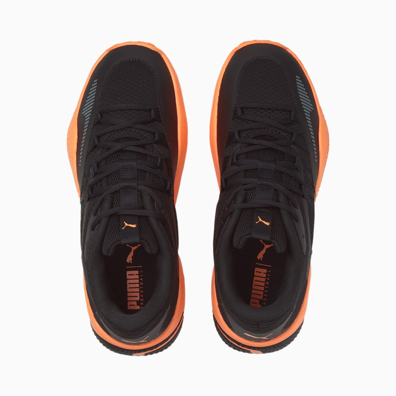 Puma Men's Court Rider 2.0 Basketball Shoes in Black and Orange